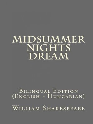 cover image of Midsummer Nights Dream